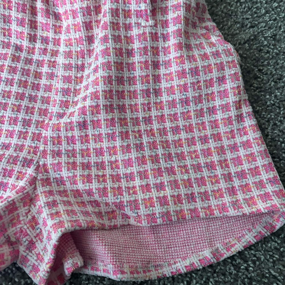Fashion Nova Pink Tweed Shorts - Picture 2 of 3